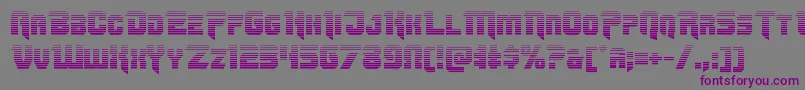 Omegaforcegrad11 Font – Purple Fonts on Gray Background