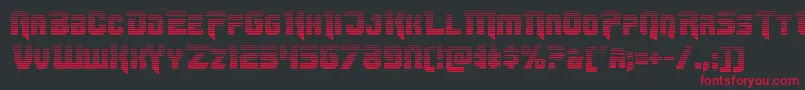 Omegaforcegrad11 Font – Red Fonts on Black Background