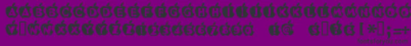 InApple Font – Black Fonts on Purple Background