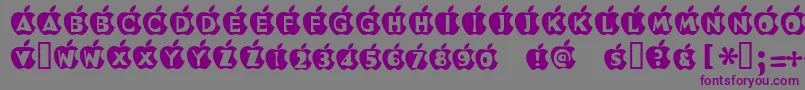 InApple Font – Purple Fonts on Gray Background