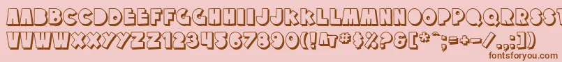 fuente SfTattleTalesShadow – Fuentes Marrones Sobre Fondo Rosa