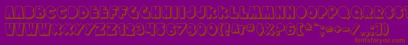 More about SfTattleTalesShadow Font SfTattleTalesShadow Font – Brown Fonts on Purple Background
