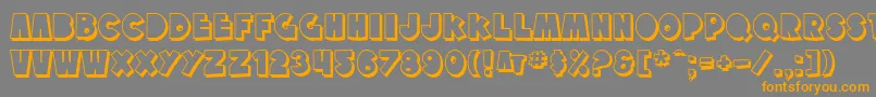SfTattleTalesShadow Font – Orange Fonts on Gray Background