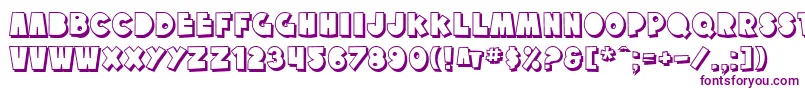 SfTattleTalesShadow Font – Purple Fonts on White Background