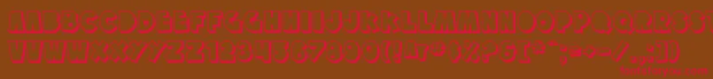 Шрифт SfTattleTalesShadow – красные шрифты на коричневом фоне