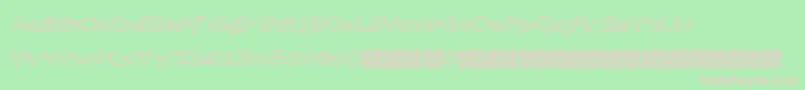 Staticheights Font – Pink Fonts on Green Background