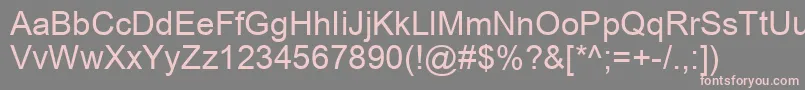 Dokchampa Font – Pink Fonts on Gray Background