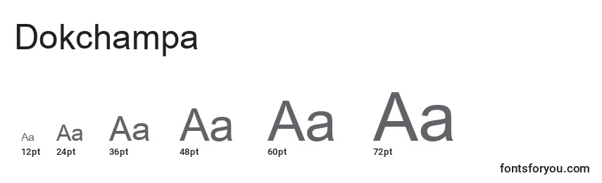 Dokchampa Font Sizes