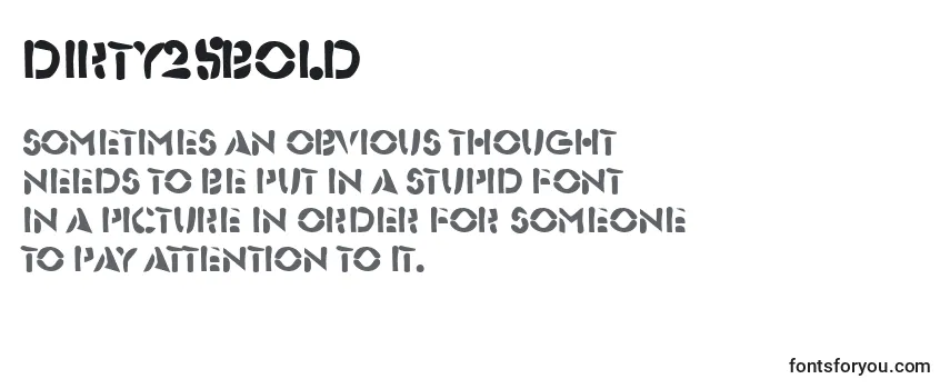 Dirty25Bold Font