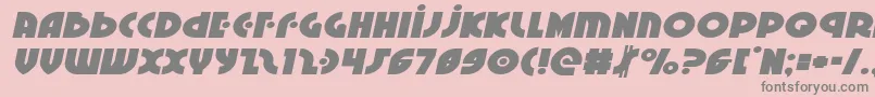 Neuralnomiconexpandital Font – Gray Fonts on Pink Background