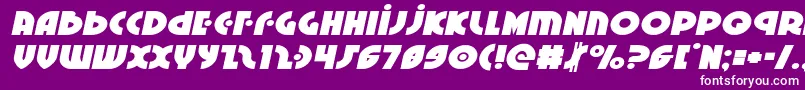 Neuralnomiconexpandital Font – White Fonts on Purple Background