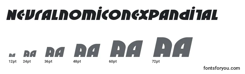 Neuralnomiconexpandital Font Sizes