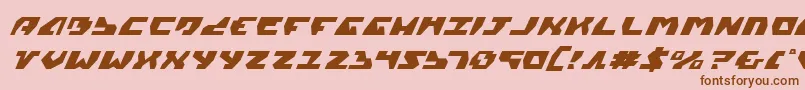 Gyrv2i Font – Brown Fonts on Pink Background