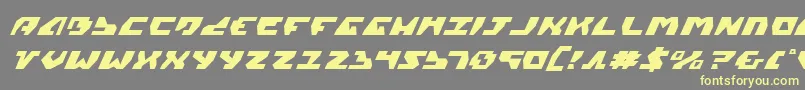Gyrv2i Font – Yellow Fonts on Gray Background