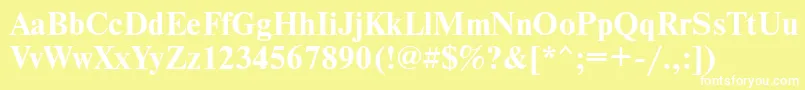 NewtonmaccttBold Font – White Fonts on Yellow Background