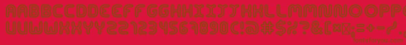 Police ConcentrateRegular – polices brunes sur fond rouge