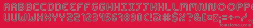 Шрифт ConcentrateRegular – серые шрифты на красном фоне