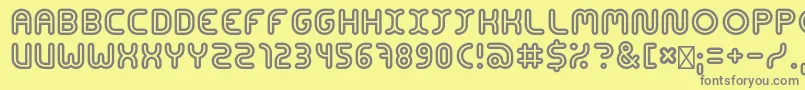 Шрифт ConcentrateRegular – серые шрифты на жёлтом фоне