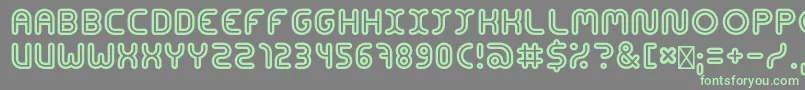 Fonte ConcentrateRegular – fontes verdes em um fundo cinza
