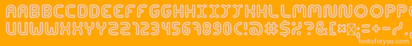 Police ConcentrateRegular – polices roses sur fond orange