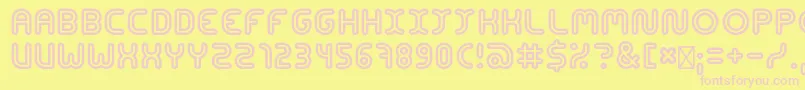 ConcentrateRegular Font – Pink Fonts on Yellow Background