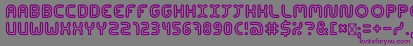 ConcentrateRegular Font – Purple Fonts on Gray Background