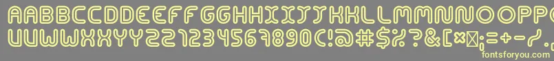 ConcentrateRegular Font – Yellow Fonts on Gray Background