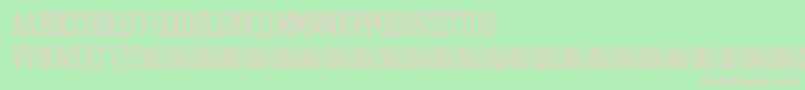 HbmBureauDistressedDonationware Font – Pink Fonts on Green Background