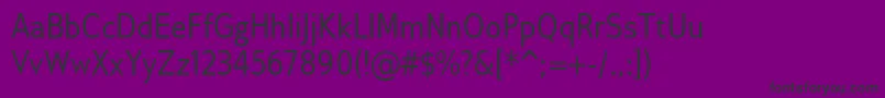 GilliusadfCond Font – Black Fonts on Purple Background