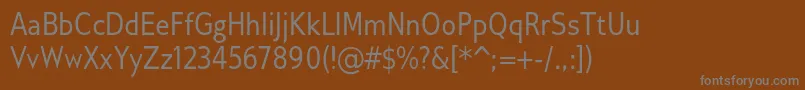 Шрифт GilliusadfCond – серые шрифты на коричневом фоне