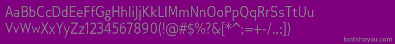 Шрифт GilliusadfCond – серые шрифты на фиолетовом фоне