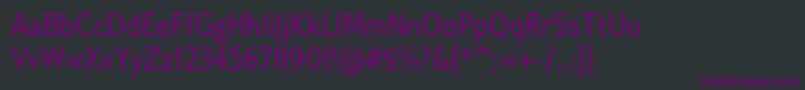 Шрифт GilliusadfCond – фиолетовые шрифты на чёрном фоне