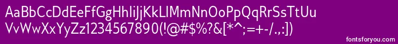 Шрифт GilliusadfCond – белые шрифты на фиолетовом фоне