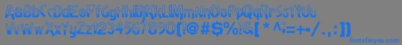 BadhRegularTtnorm Font – Blue Fonts on Gray Background