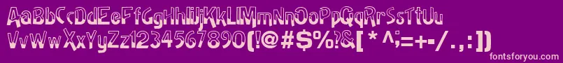 BadhRegularTtnorm Font – Pink Fonts on Purple Background