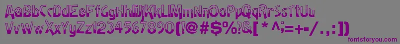 BadhRegularTtnorm Font – Purple Fonts on Gray Background