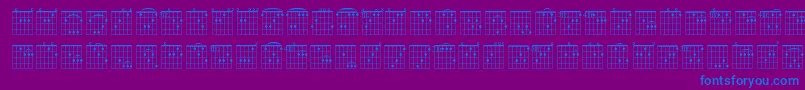 Fra Font – Blue Fonts on Purple Background