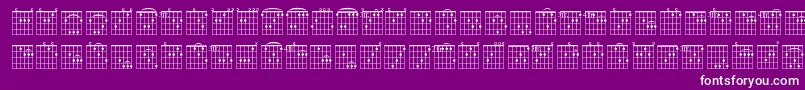 Fra Font – White Fonts on Purple Background