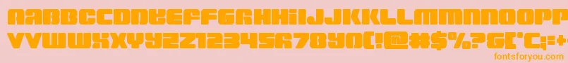 Capricusstraightcond Font – Orange Fonts on Pink Background