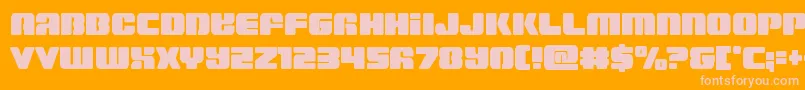 Capricusstraightcond Font – Pink Fonts on Orange Background