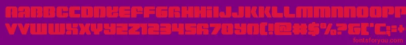 Capricusstraightcond Font – Red Fonts on Purple Background