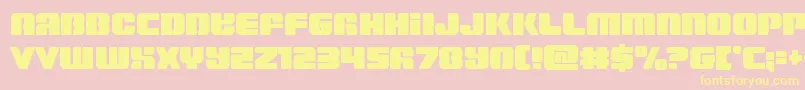 Capricusstraightcond Font – Yellow Fonts on Pink Background