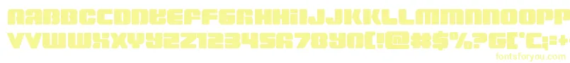 Capricusstraightcond Font – Yellow Fonts on White Background