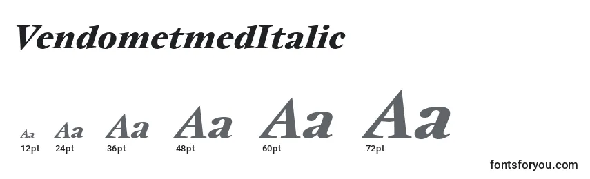 VendometmedItalic Font Sizes