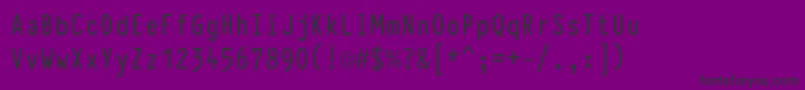 TypewcondDemi Font – Black Fonts on Purple Background