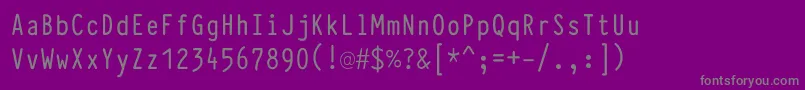 Шрифт TypewcondDemi – серые шрифты на фиолетовом фоне