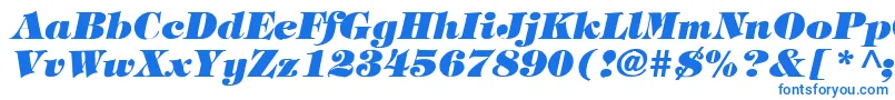 Weitere Informationen zur TimpaniHeavyItalic-Schriftart TimpaniHeavyItalic-Schriftart – Blaue Schriften