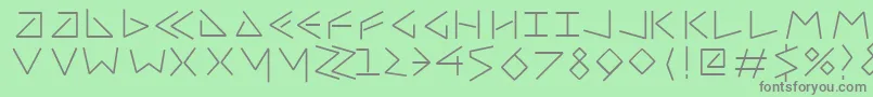 Шрифт Uncialfifty – серые шрифты на зелёном фоне