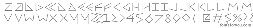 Шрифт Uncialfifty – серые шрифты на белом фоне