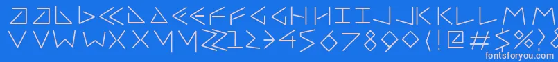 Шрифт Uncialfifty – розовые шрифты на синем фоне